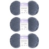 Пряжа Люблю Вязать 'Молочный хлопок' (Milk Cotton) 50г 85м (50% хлопок, 50% молочный акрил) (39 серый)