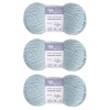 Пряжа Люблю Вязать 'Молочный хлопок' (Milk Cotton) 50г 85м (50% хлопок, 50% молочный акрил) (14 серо-голубой)